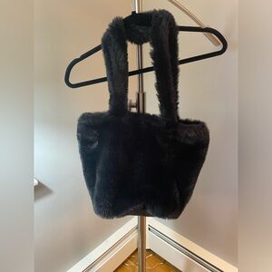 Brandy melville fuzzy black bag